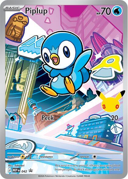 Piplup - MEP Black Star Promos MEP 042 [ Italiano / Inglese ]