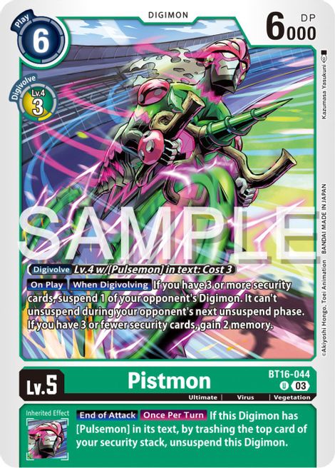 Pistmon BT16-044 [ Inglese / Giapponese ]