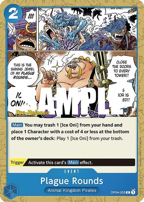 Plague Rounds OP04-055 [ Inglese / Giapponese / Francese / Cinese Semplificato ]