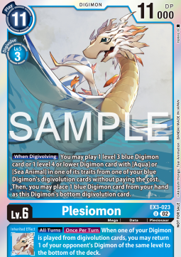 Plesiomon EX3-023 [ Inglese / Giapponese ]