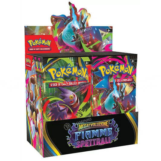 Pokémon Megaevoluzione: Fiamme Spettrali - Display da 36 Buste ( ITA ) - Mega Charizard X ex