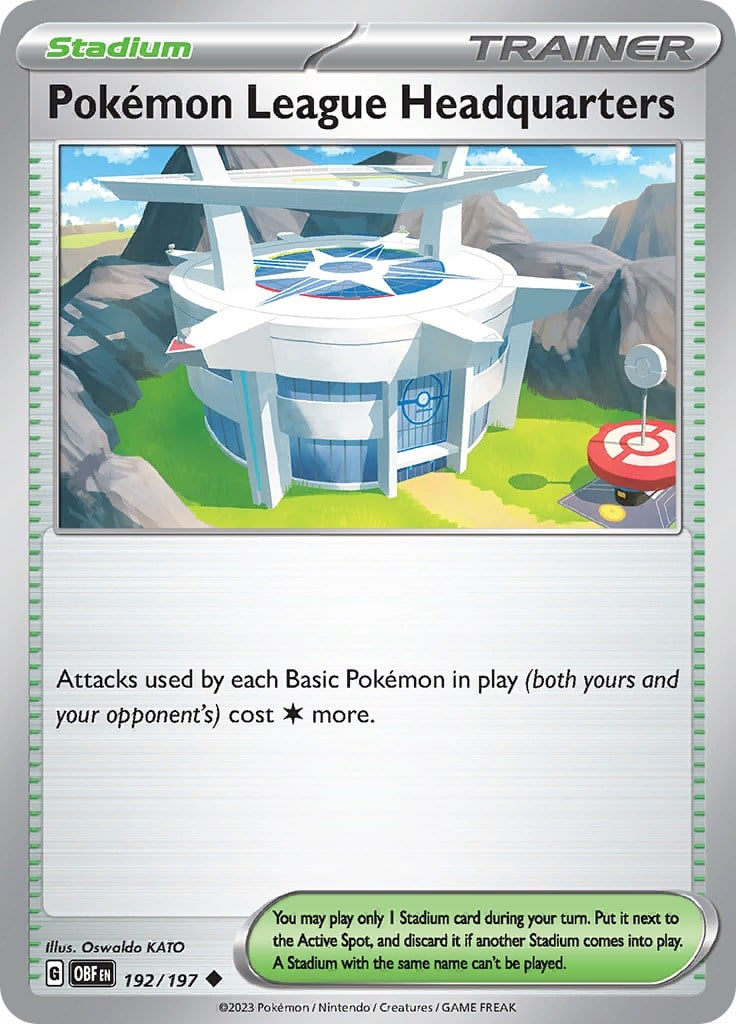 Sede della Lega Pokémon - Ossidiana Infuocata 192/197 [ Italiano / Inglese ]