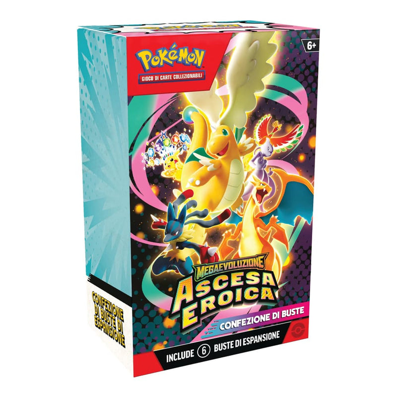 Pokémon GCC Megaevoluzione Ascesa Eroica Bundle 6 Buste ITA - Mega Dragonite ex
