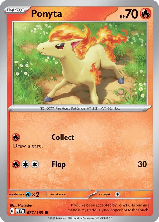 Ponyta - 151 077/165 [ Italiano / Inglese ]