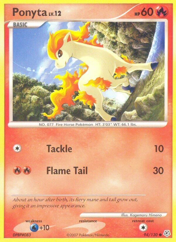 Ponyta Lv.12 - Diamante & Perla 94/130 [ Italiano / Inglese ]