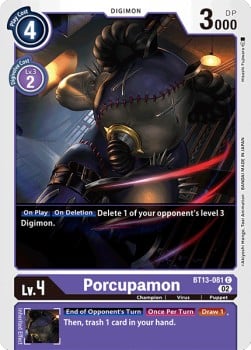 Porcupamon BT13-081 [ Inglese / Giapponese ]