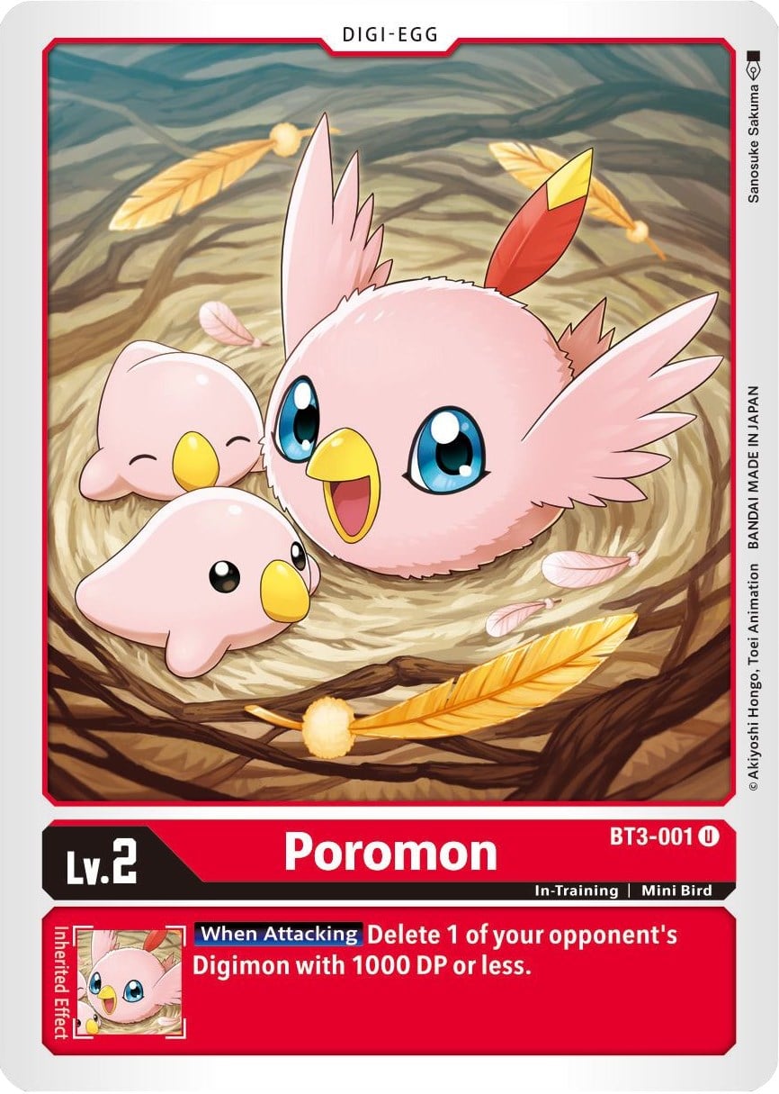 Poromon BT3-001 [ Inglese / Giapponese ]
