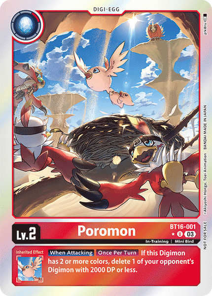 Poromon BT16-001 [ Inglese / Giapponese ]