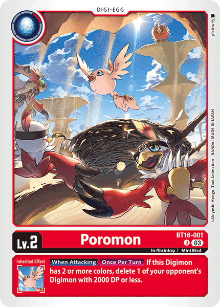 Poromon BT16-001 [ Inglese / Giapponese ]