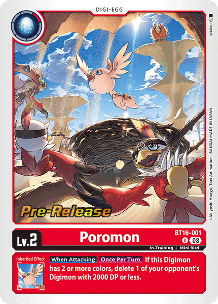 Poromon BT16-001 [ Inglese / Giapponese ]