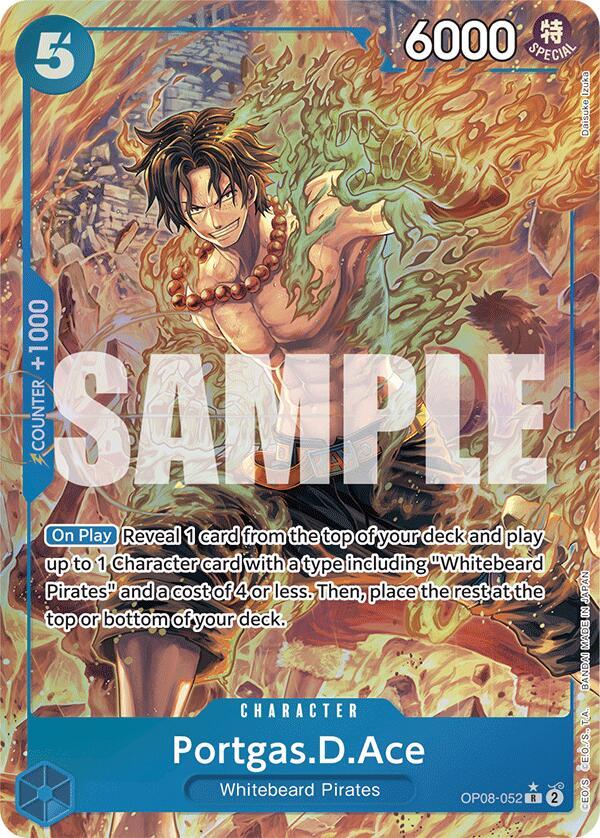 Portgas. D. Ace OP08-052 [ Inglese / Giapponese / Francese / Cinese Semplificato ]