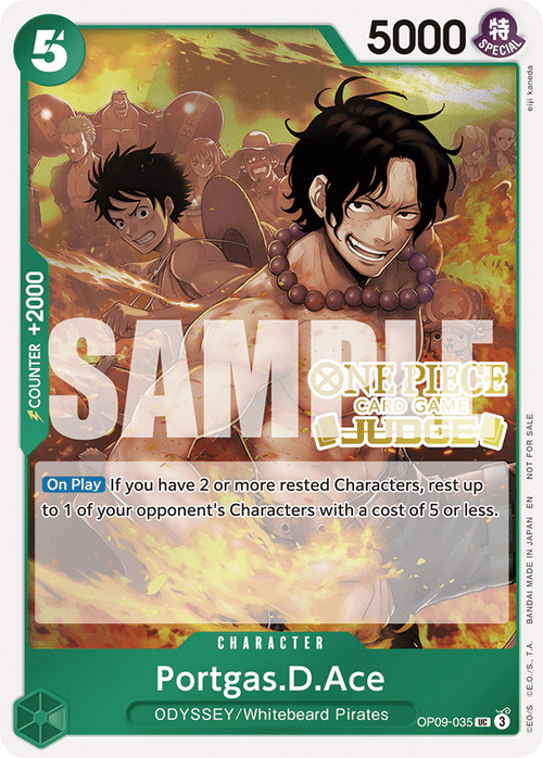 Portgas D Ace OP09-035 [ Inglese / Giapponese / Francese / Cinese Semplificato ]
