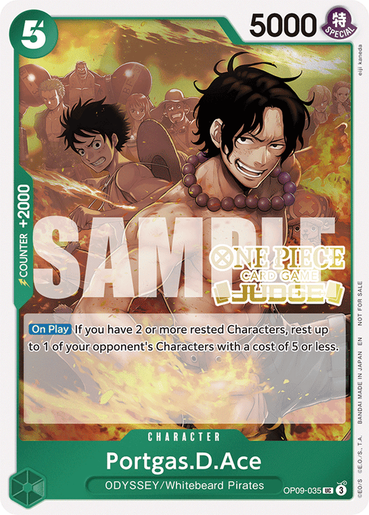 Portgas D Ace OP09-035 [ Inglese / Giapponese / Francese / Cinese Semplificato ]