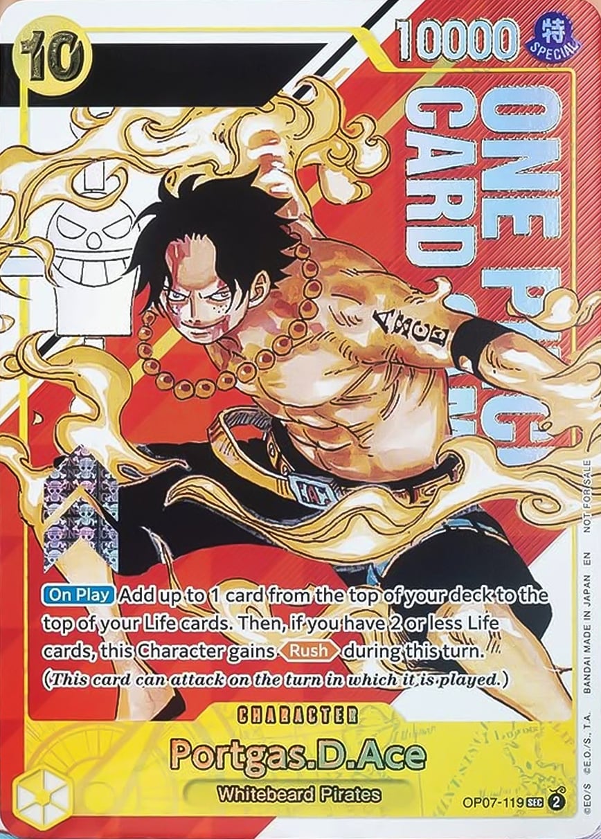 Portgas. D. Ace OP07-119 [ Inglese / Giapponese / Francese / Cinese Semplificato ]