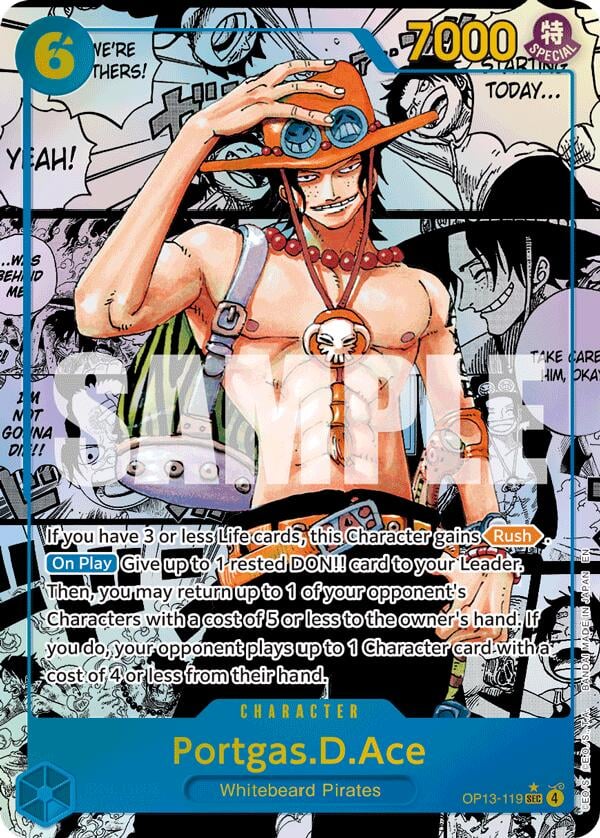 Portgas. D. Ace OP13-119 [ Inglese / Giapponese / Francese / Cinese Semplificato ]
