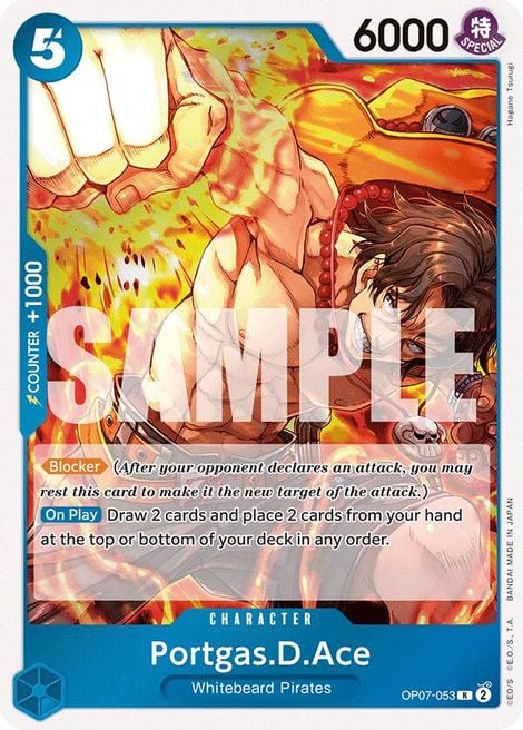 Portgas D Ace OP07-053 [ Inglese / Giapponese / Francese / Cinese Semplificato ]