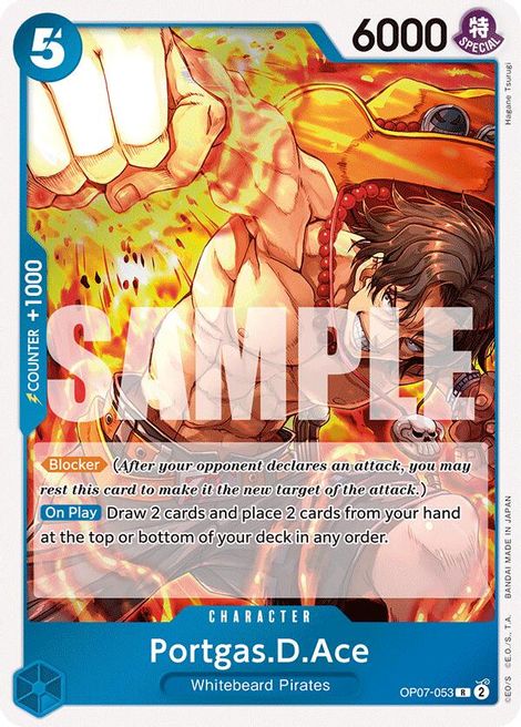Portgas. D. Ace OP07-053 [ Inglese / Giapponese / Francese / Cinese Semplificato ]