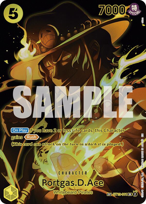 Portgas. D. Ace ST13-011 [ Inglese / Giapponese / Francese / Cinese Semplificato ]