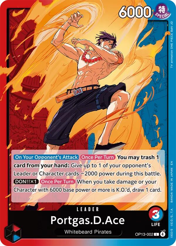 Portgas D Ace OP13-002 [ Inglese / Giapponese ]