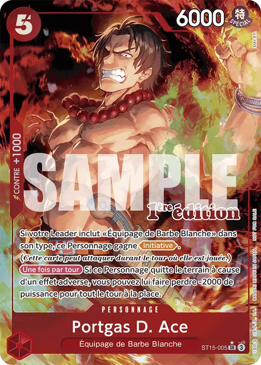 Portgas D Ace ST15-005 [ Inglese / Giapponese / Francese / Cinese Semplificato ]