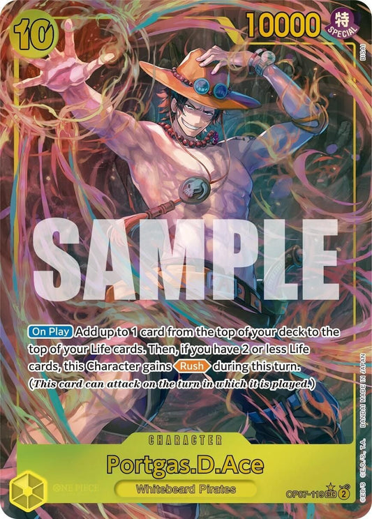 Portgas D Ace OP07-119 [ Inglese / Giapponese / Francese / Cinese Semplificato ]