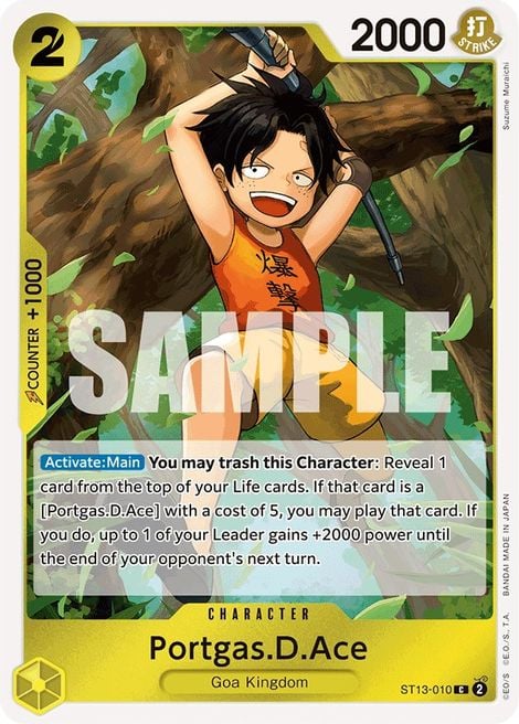 Portgas. D. Ace ST13-010 [ Inglese / Giapponese / Francese / Cinese Semplificato ]