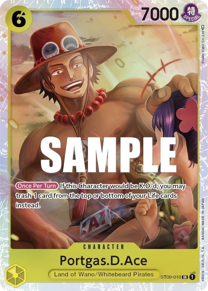 Portgas D Ace ST09-010 [ Inglese / Giapponese / Francese / Cinese Semplificato ]