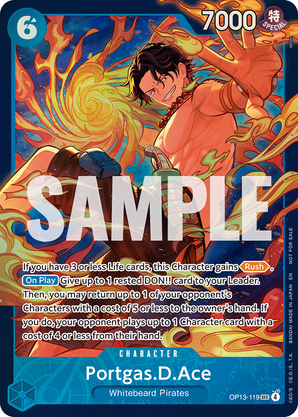 Portgas. D. Ace OP13-119 [ Inglese / Giapponese / Francese / Cinese Semplificato ]