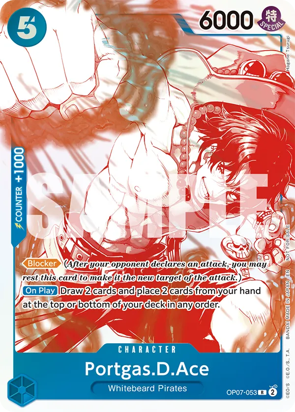 Portgas. D. Ace OP07-053 [ Inglese / Giapponese / Francese / Cinese Semplificato ]