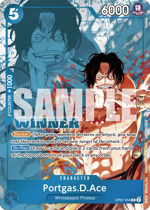 Portgas. D. Ace OP07-053 [ Inglese / Giapponese / Francese / Cinese Semplificato ]