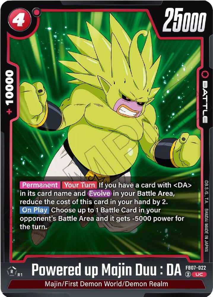 Powered up Majin Duu : DA FB07-022 [ Inglese / Giapponese ]
