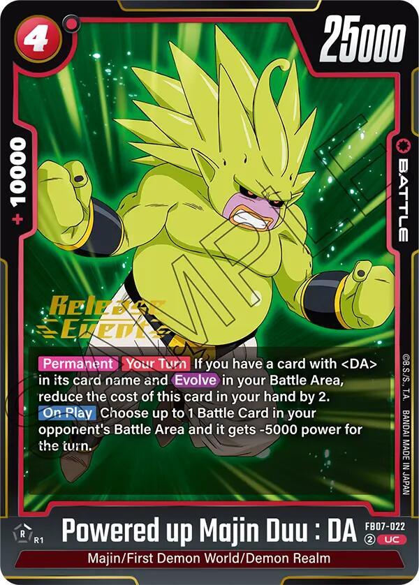 Powered up Majin Duu : DA FB07-022 [ Inglese / Giapponese ]