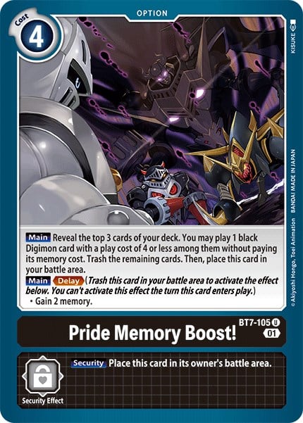 Pride Memory Boost! BT7-105 [ Inglese / Giapponese ]