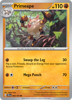 Primeape - Scintille Folgoranti 099/191 [ Italiano / Inglese ]