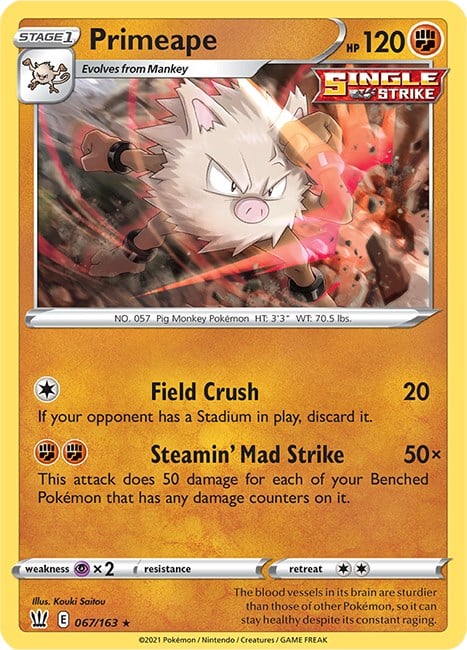 Primeape - Stili di Lotta 067/163 [ Italiano / Inglese ]