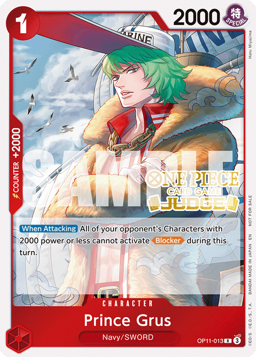 Prince Grus OP11-013 [ Inglese / Giapponese / Francese / Cinese Semplificato ]