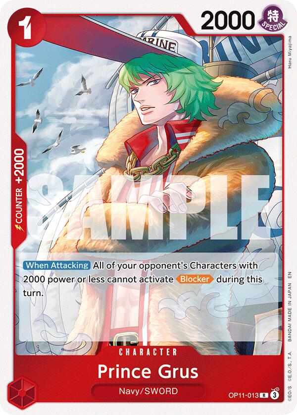 Prince Grus OP11-013 [ Inglese / Giapponese / Francese / Cinese Semplificato ]