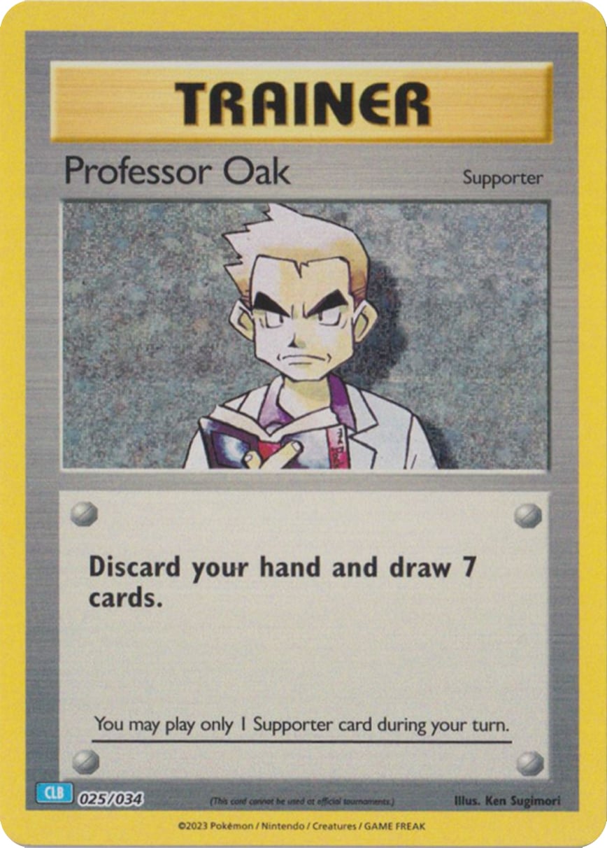 Professor Oak - Pokémon TCG Classic: Blastoise & Suicune ex Deck 025/034 [ Inglese ]