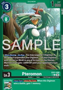 Pteromon EX11-026 [ Inglese / Giapponese ]