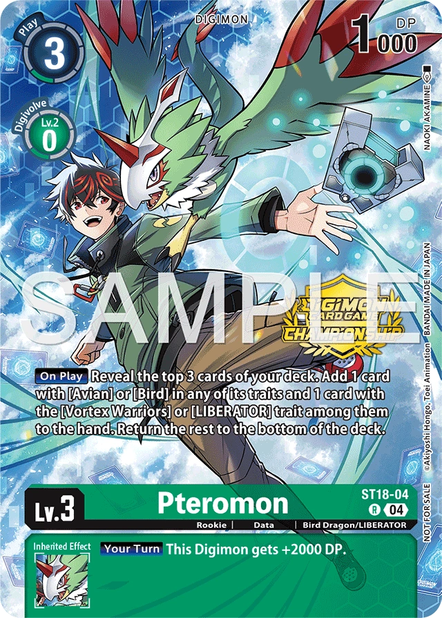 Pteromon ST18-04 [ Inglese / Giapponese ]