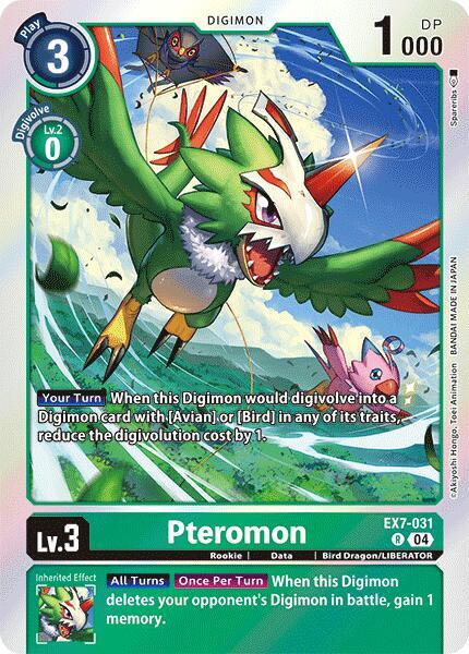 Pteromon EX7-031 [ Inglese / Giapponese ]