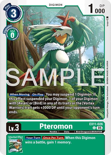 Pteromon EX11-026 [ Inglese / Giapponese ]
