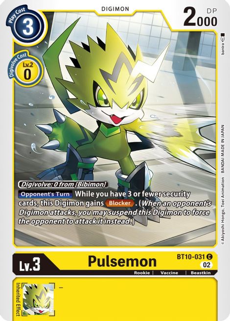 Pulsemon BT10-031 [ Inglese / Giapponese ]