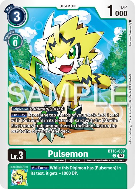 Pulsemon BT16-039 [ Inglese / Giapponese ]
