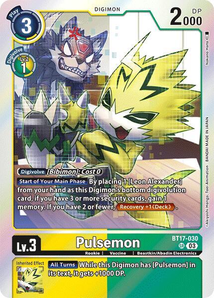 Pulsemon BT17-030 [ Inglese / Giapponese ]