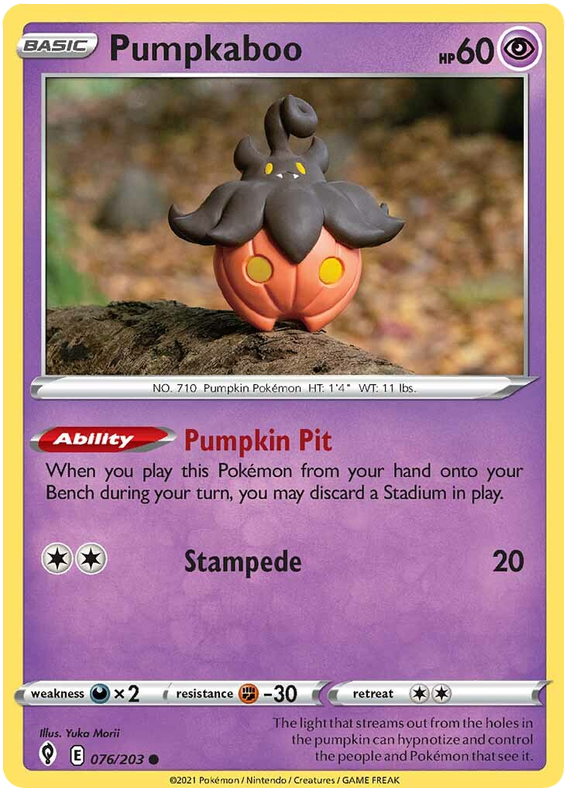 Pumpkaboo - Evoluzioni Eteree 076/203 [ Italiano / Inglese ]