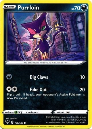 Purrloin - Fiamme Oscure 106/189 [ Italiano / Inglese ]