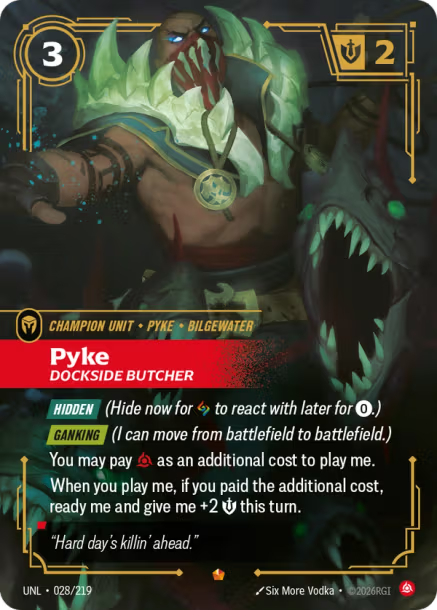 Pyke - Dockside Butcher (EPIC) [ Inglese / Cinese Semplificato ]