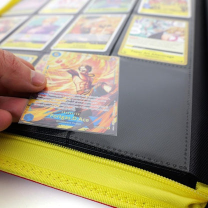 TCG LAB Zip Binder 9 Pocket Rosso - Zip Gialla | Raccoglitore 468 Slot