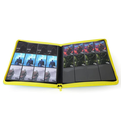 TCG LAB Zip Binder XL 12 - Pocket Rosso Zip Gialla – Raccoglitore 624 Slot